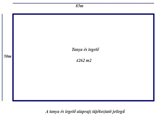 Eladó telek Nagykőrös 4262 nm