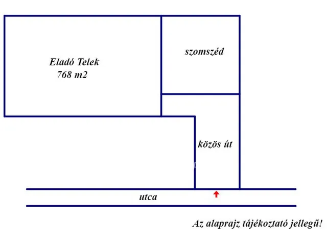 Eladó telek Kecskemét, Alsószéktó 768 nm