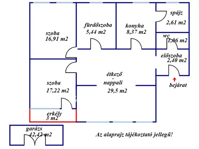 Eladó lakás Kiskunhalas 86 nm