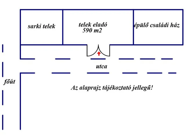 Eladó telek Jakabszállás 590 nm