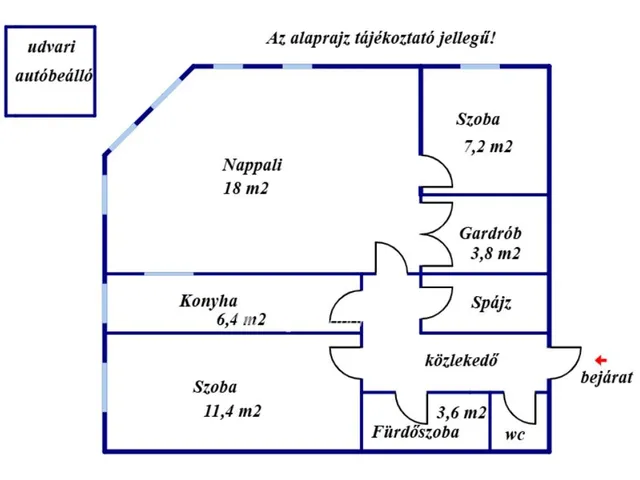 Kiadó lakás Kecskemét, Petőfiváros 61 nm