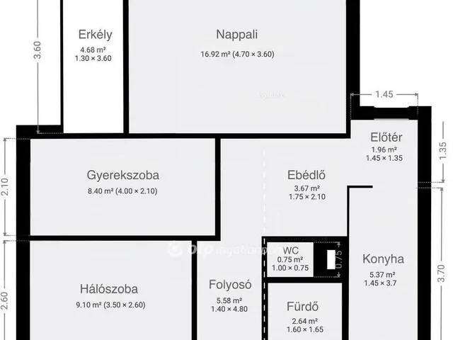 Eladó lakás Budapest XVI. kerület, Centenáriumi lakótelep 56 nm