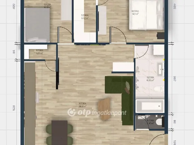 Eladó lakás Debrecen 76 nm