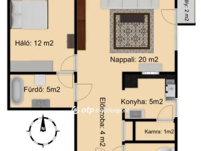 Eladó lakás Budapest IX. kerület 49 nm