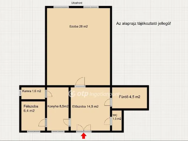 Eladó lakás Budapest VIII. kerület, Csarnoknegyed 65 nm