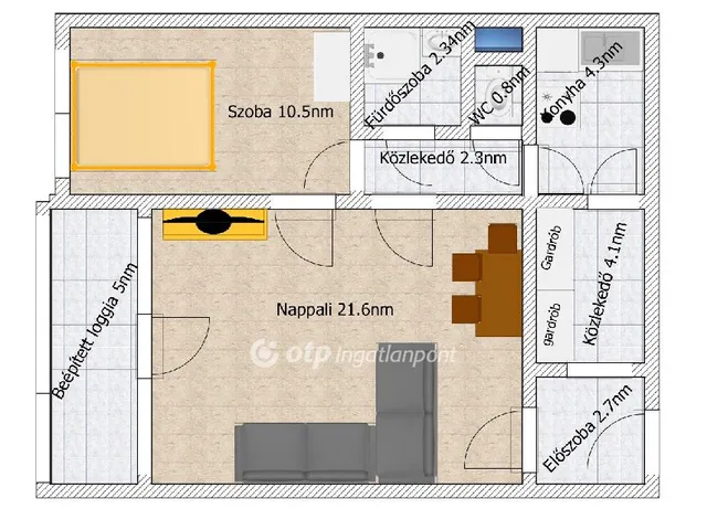 Eladó lakás Budapest XI. kerület, Őrmező 49 nm