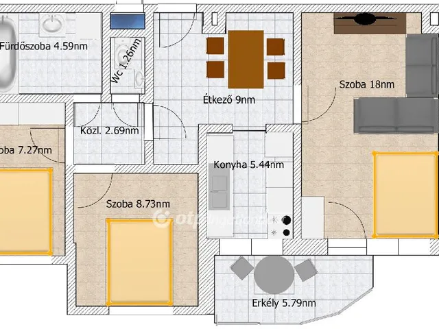 Eladó lakás Budapest XXI. kerület 56 nm