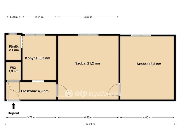 Eladó lakás Budapest X. kerület 54 nm