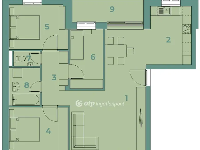 Eladó lakás Nagykanizsa, Belváros 87 nm