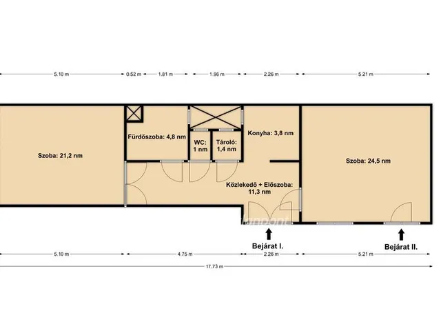 Eladó lakás Budapest VIII. kerület, Corvin negyed 68 nm