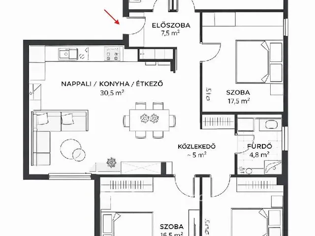 Eladó lakás Budapest VIII. kerület 102 nm