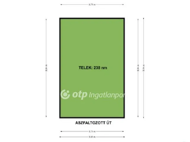Eladó telek Vanyarc 640 nm
