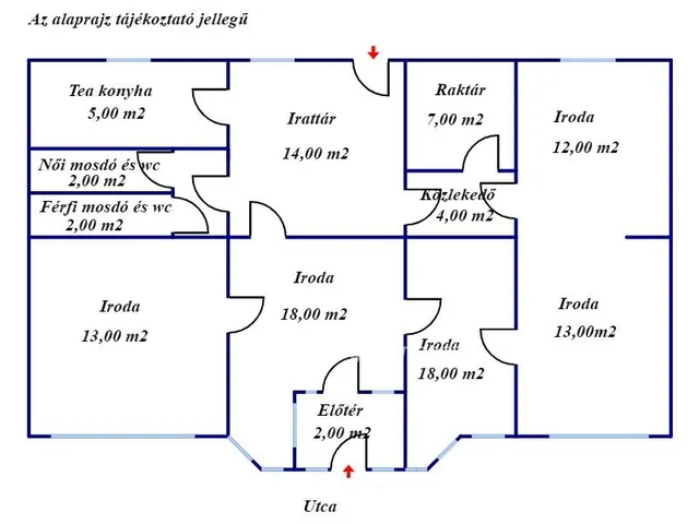 Kiadó kereskedelmi és ipari ingatlan Békéscsaba, belterület 118 nm