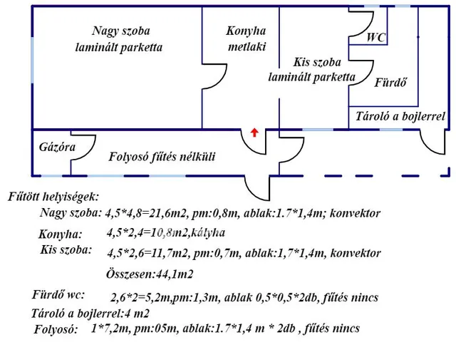 Eladó ház Doboz 64 nm