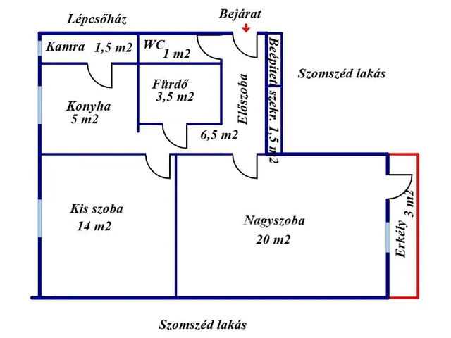 Eladó lakás Békéscsaba 56 nm