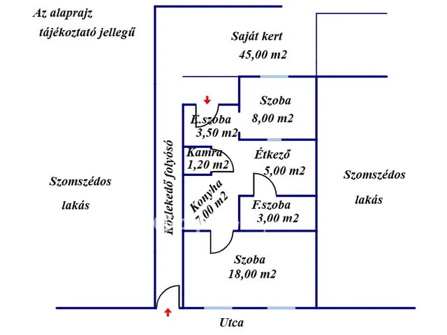Eladó lakás Gyula 37 nm