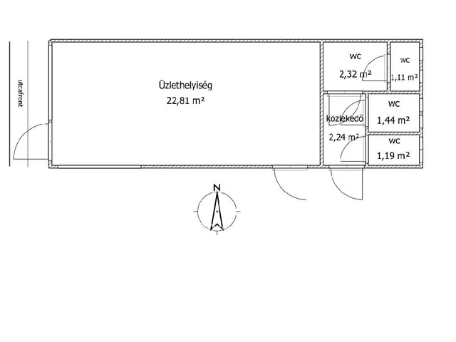 Eladó kereskedelmi és ipari ingatlan Nagyváty, Családi házas 31 nm