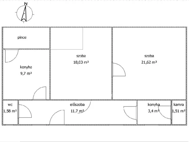 Eladó ház Rádfalva 68 nm
