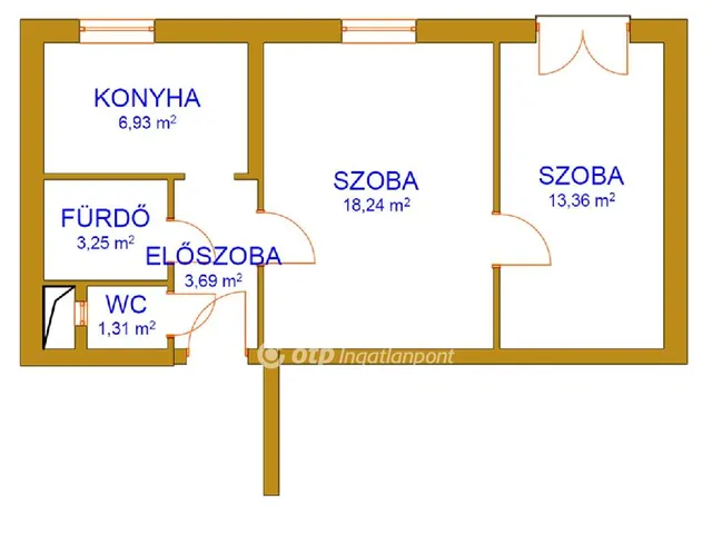 Eladó lakás Komló 48 nm