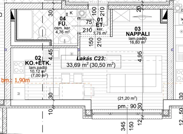 Eladó lakás Gárdony 33 nm