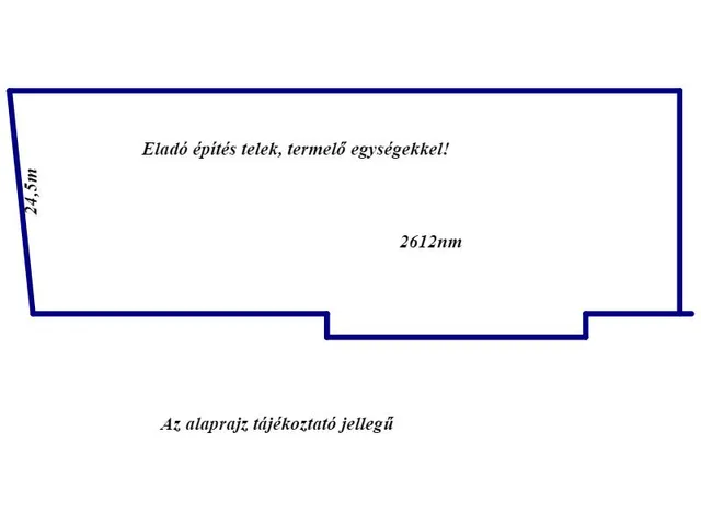 Eladó telek Dunaszeg, Csendes 2612 nm