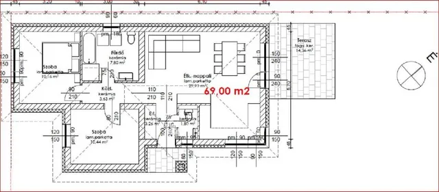 Eladó ház Kunsziget, csendes 76 nm