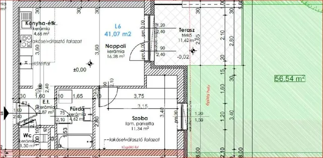 Eladó lakás Győr, Szabadhegy 46 nm