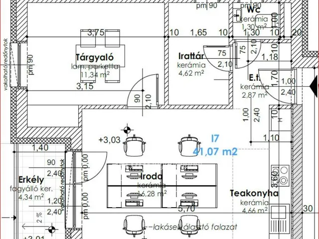 Eladó lakás Győr 43 nm