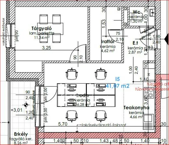 Eladó lakás Győr, Szabadhegy 45 nm