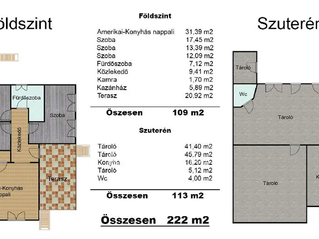 Eladó ház Koroncó, Csendes 222 nm