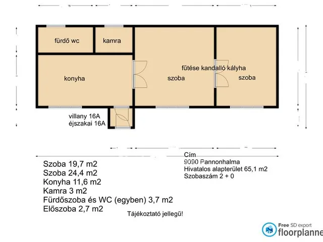 Eladó ház Pannonhalma 65 nm