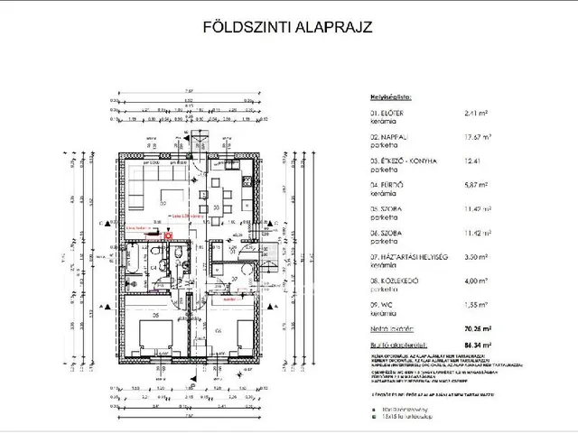 Eladó ház Lipót 87 nm