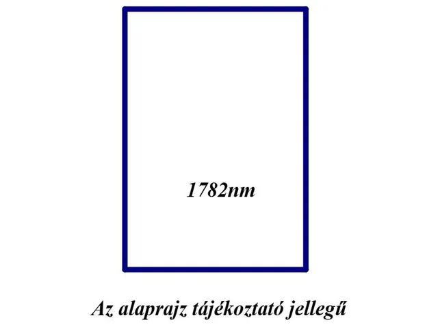 Eladó telek Tényő 1782 nm