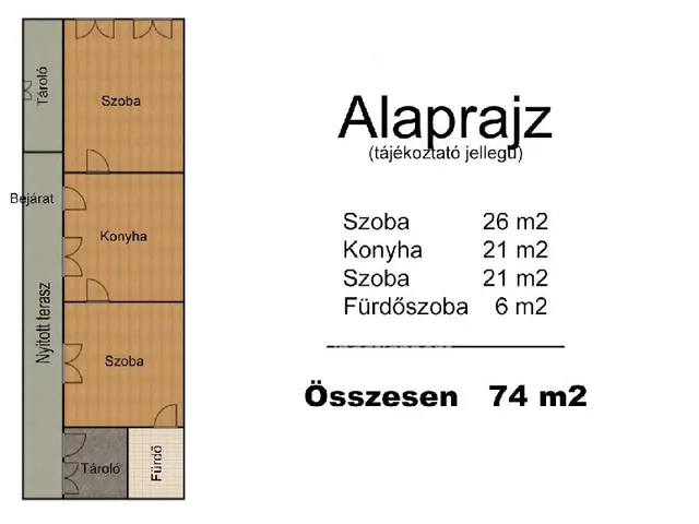 Eladó ház Lázi, Csendes 74 nm