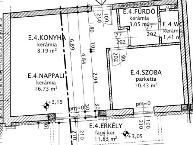 Eladó lakás Jánossomorja, Mosonszentpéter 45 nm