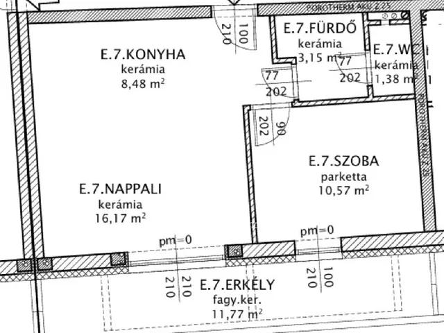 Eladó lakás Jánossomorja, Mosonszentpéter 45 nm
