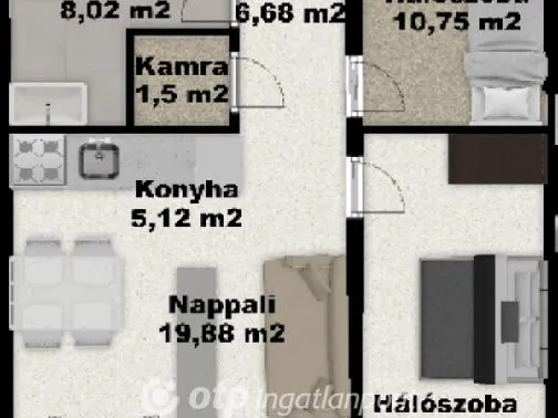 Eladó ház Kiskunlacháza 67 nm