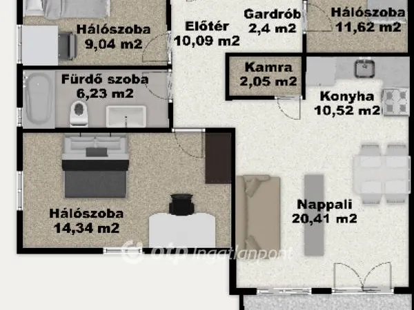 Eladó ház Kiskunlacháza 90 nm