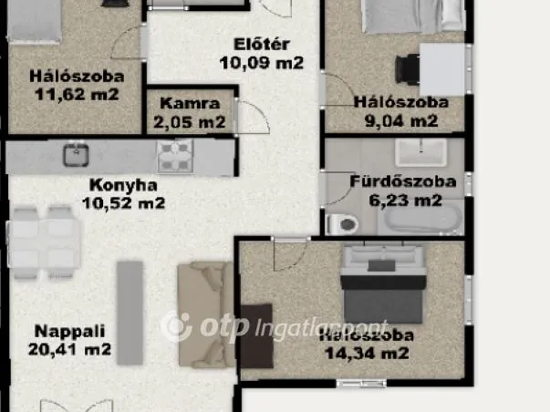 Eladó ház Kiskunlacháza 90 nm