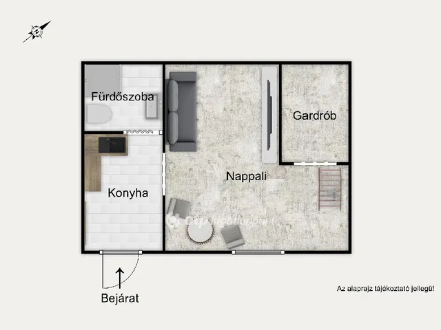 Eladó lakás Budapest IV. kerület, Népsziget 24 nm