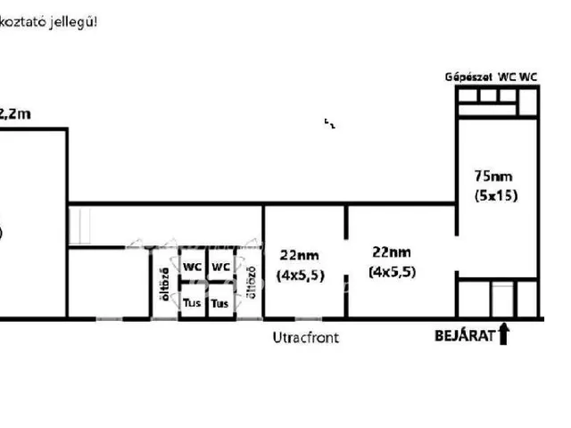 Eladó kereskedelmi és ipari ingatlan Budapest XIV. kerület, Zugló 272 nm