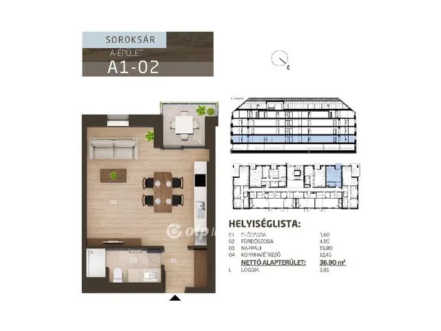 Eladó lakás Budapest XXIII. kerület, Soroksár 38 nm