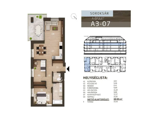 Eladó lakás Budapest XXIII. kerület, Soroksár 76 nm