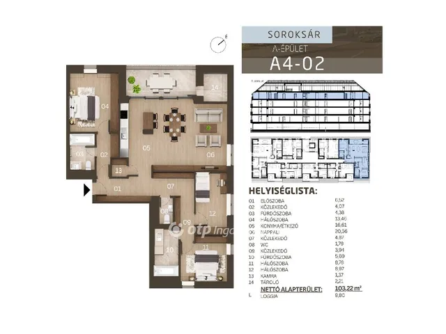 Eladó lakás Budapest XXIII. kerület, Soroksár 108 nm