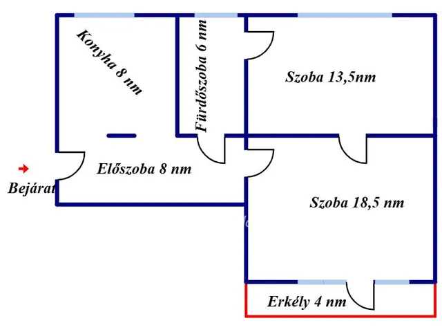 Eladó lakás Budapest XXII. kerület, Budafok 54 nm