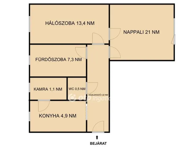 Eladó lakás Budapest XX. kerület 53 nm