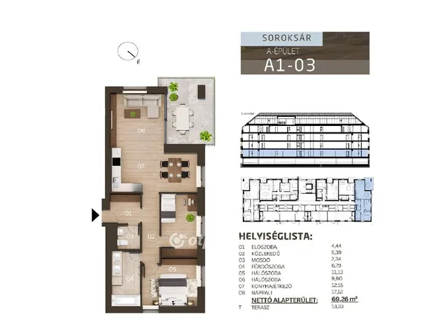 Eladó lakás Budapest XXIII. kerület, Soroksár 75 nm