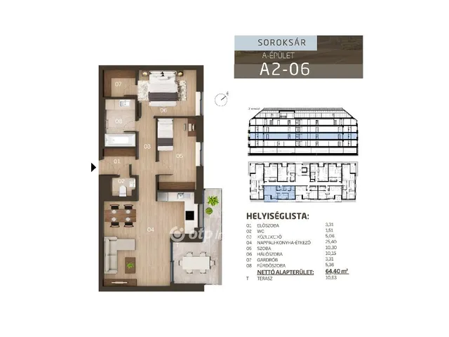 Eladó lakás Budapest XXIII. kerület, Soroksár 69 nm