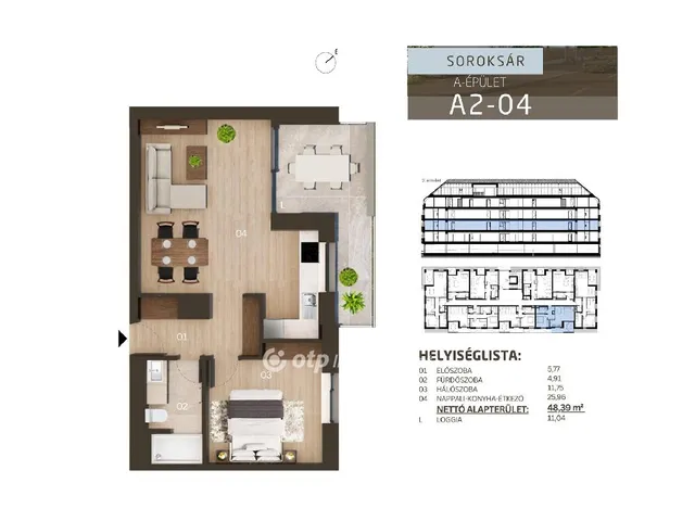Eladó lakás Budapest XXIII. kerület, Soroksár 53 nm
