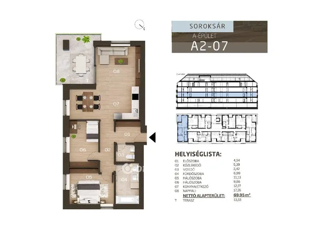 Eladó lakás Budapest XXIII. kerület, Soroksár 76 nm